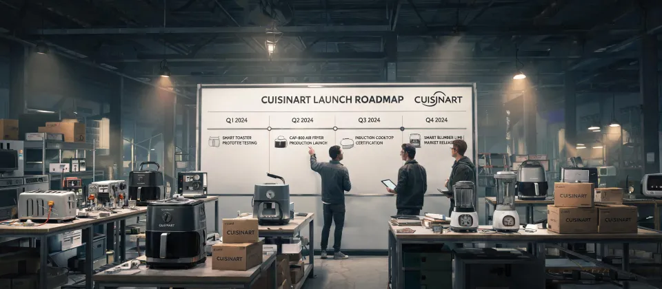 Cuisinart appliance engineering roadmap wall