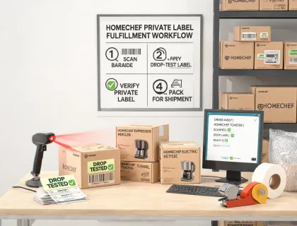 Ecommerce appliance packing line